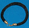 Mens Black Braid Bracelet