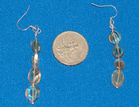 Four Citrine drop Earrings