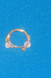 Rose Quartz plain ring