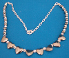 Hematite heart sparkle necklace