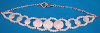 Rose Quartz necklet on rose gold plated copper 17 inches