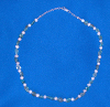 Apatite and Pearl Sterling Silver neclklace